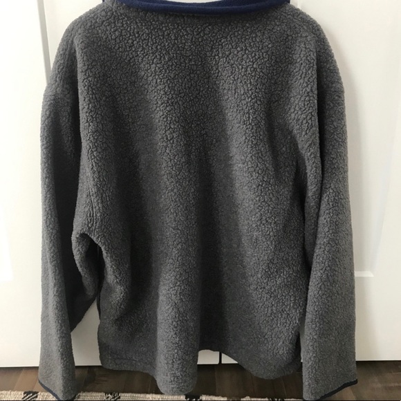 Vintage LL Bean Pile Fleece Pullover Sweater - Picture 6 of 7